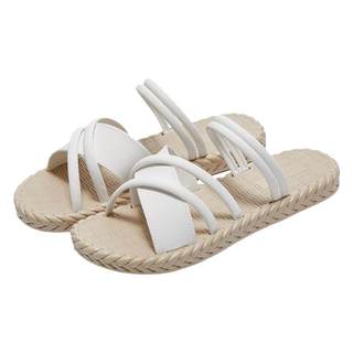Universal sandals women's outer wear 2023 new summer French Roman beach shoes fairy wind with skirt seaside slippers