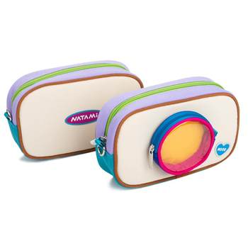Natomi color-blocking camera pencil bag can be cross-body