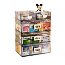 Medicine box home drawer-type large medicine storage box household large-capacity medicine box commonly used medicine transparent multi-layer cabinet