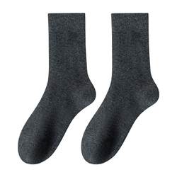 Mid-calf socks, autumn and winter thickened plus velvet socks, men's pure cotton warm towel floor socks, sweat-absorbent stockings, terry socks TC