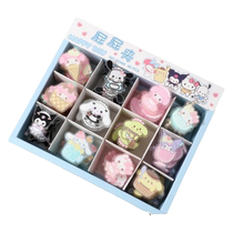 Sanrio Kurome pp clip acrylic handbook clip transparent Pacha dog original God student girl message note clip photo file test paper fixed cute butt small clip office stationery
