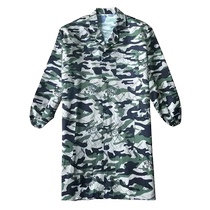 Work clothes set mens coat labor protection suit camouflage summer auto repair dirt-resistant long blue coat long-sleeved wear-resistant transport suit