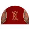 Semi-circular entrance door red stain-resistant floor mat home entrance