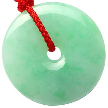 Colorful yunnan men's and women's green flower waxy jade pendants