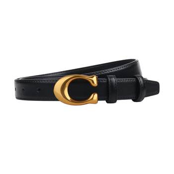 Belt c letter women's light luxury cowhide versatile belt