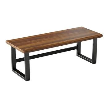 Solid wood double gaming table desktop computer table workbench