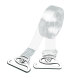 Transparent shoulder straps invisible non-slip bra women's thin one-line collar underwear accessories can expose the bra straps
