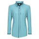 Retro square collar shirt with green contrast