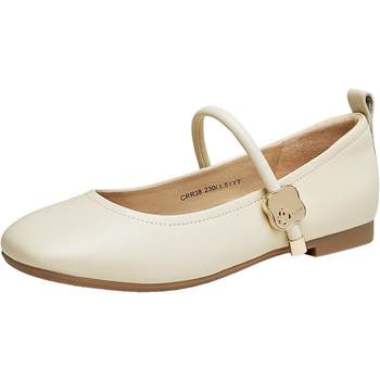 Tianmeiyi retro mary jane leather shoes flat