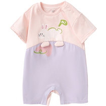 Balabala childrens clothing childrens skirt autumn girl V-neck knitted vest dress baby pure cotton cartoon sweet