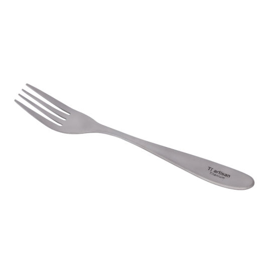 钛工匠纯钛勺子户外露营便携钛勺家用纯钛叉子高档钛餐具套装