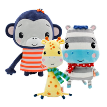 Fisher-Price infant and toddler peek-a-boo hand puppet cloth book can be chewed and not torn three-dimensional cloth book childrens educational toy 1