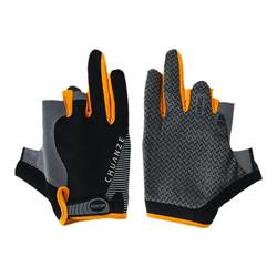 ຖົງມືການຫາປາ Kawazawa ice silk Lua gloves sun protection anti-slip flying knock-proof puncture-proof waterproof rock fishing and sea fishing gloves