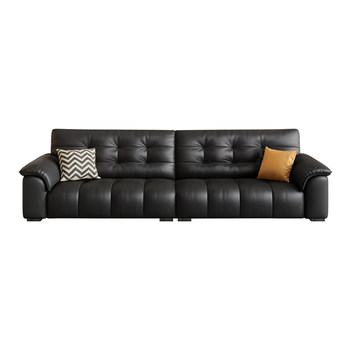 Lanselin retro creamy head layer cowhide leather genuine leather sofa