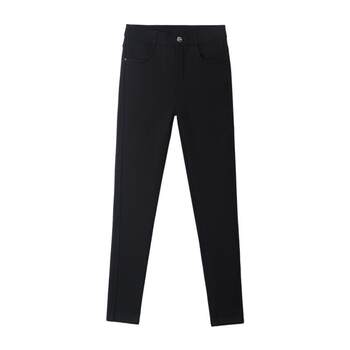 ແມ່ຍິງ sherpa thickened fleece leggings ກາງເກງສີດໍາຂະຫນາດນ້ອຍ
