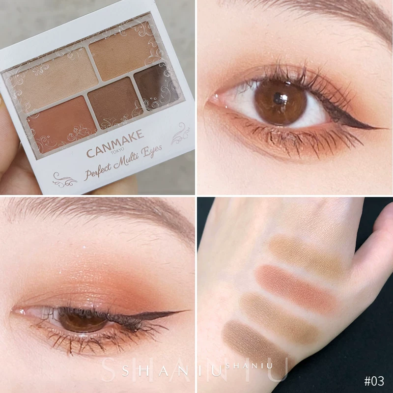 Бесплатная доставка Canmake/Jingtian cut girl five -color shadow disk 05 earth color matte daily versatile 0304 dirty powder