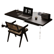 Mori Zong solid wood acrylic floating dining desk desktop computer table double office wabi-sabi style e-sports study table