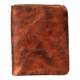 Slow time genuine leather neutral retro casual texture wallet