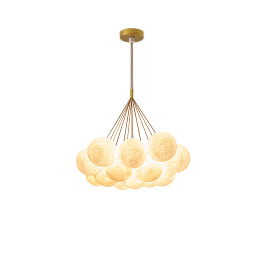 Lámpara de araña larga y sencilla moderna para restaurante, dormitorio de celebridades de Internet