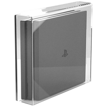 盛为 PS4防尘罩适用索尼PS4pro主机slim散热亚克力收纳包透明壳外壳盒横放箱盖板游戏机手柄保护套周边配件盖