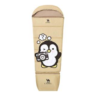 骆驼红企鹅儿童睡袋户外露营办公室学校午休保暖防寒隔脏四季通用