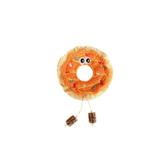 Loofah cat toy self-cleaning cat wand
