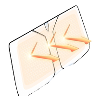 Car sunshade front baffle sun protection heat insulation blackout curtain cover car windshield window sunshade umbrella folding