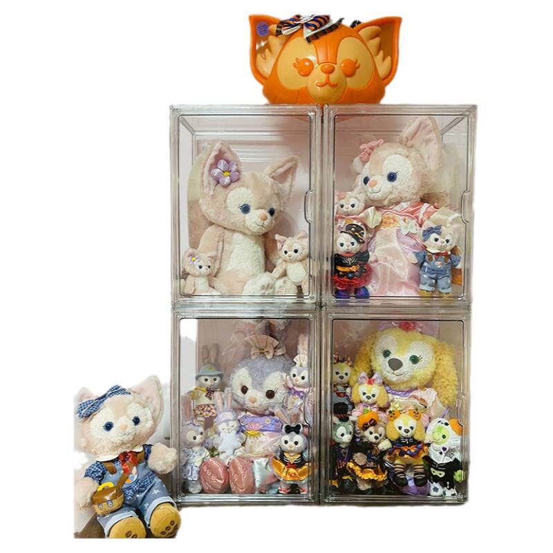 Doll display box full transparent magnetic door Lingnabelle