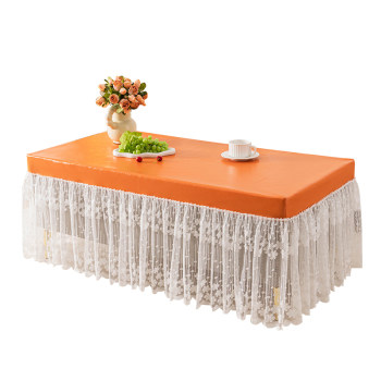 2025 new cream style tea table cloth waterproof and oil-proof 2025 new cream style tea table cloth waterproof and oil-proof