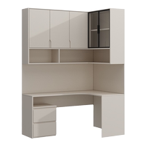 Solid wood minimalist Corner Desk Corner Desk Corner Desk Book House Bookcase Bedroom Writing Desk Living Room Leaning Against Wall Desk