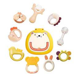 Baby hand -bell toy 011 years old puzzle early teachings grasping gum gift box 3 to 6 months of new children babies