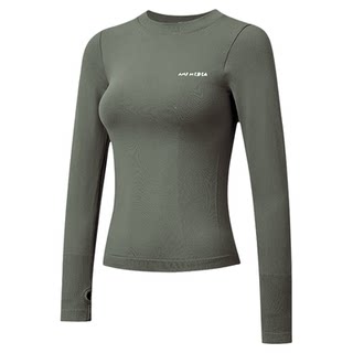 运动上衣女秋冬修身瑜伽服长袖套装跑步训练羽毛球健身t恤速干衣