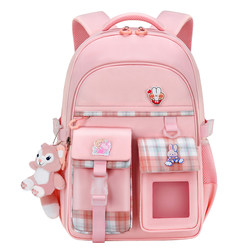 New school bag girls primary school students one, two, three to six grades girls ultra-light children's spine protection shoulder bag