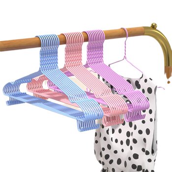 ຕູ້ເສື້ອຜ້າ rack wardrobe ຄົວເຮືອນ hanging anti-slip clothes hanger dormitory anti-shoulder corner clothes drying support cool clothes rack traceless hook