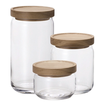 (Self-operated) Aderia Japan imported sealed jar lead-free glass storage jar tangerine peel grain household storage jar