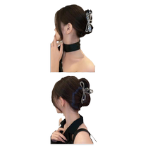 Temperament full diamond metal shark clip hair clip on the back of the head hair clip womens spring and summer oversized clip headwear hair clip