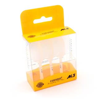 CUESOUL 3支装AK5一体式飞镖叶半透明磨砂大方叶标叶赛级尾翼配件