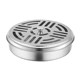 Fireproof mosquito coil box household stainless steel mosquito coil plate with lid mosquito removal box mosquito coil rack creative gray plate scented fragrance