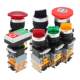 LA38 series LA125B button switch reset self-lock start start stop mushroom head emergency stop key knob flat button