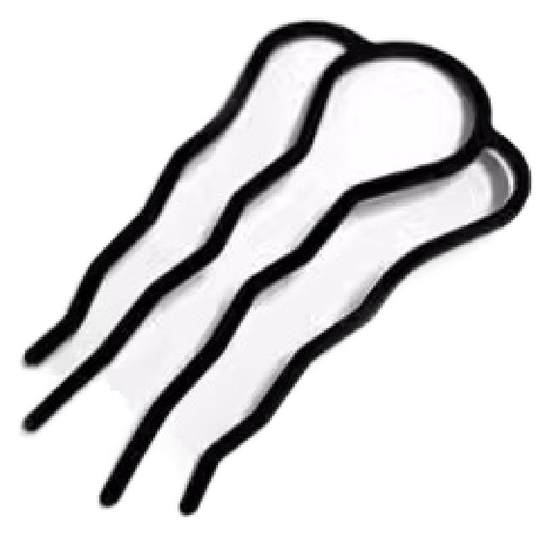 懒人发梳四齿插梳u型工具头饰发夹发卡盘发器丸子头固定神器女款