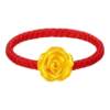 Gold rose red rope ring as a gift for wife