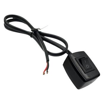 Car adhesive self-locking wired switch led button modified light 12v24v punch-free second-speed power switch