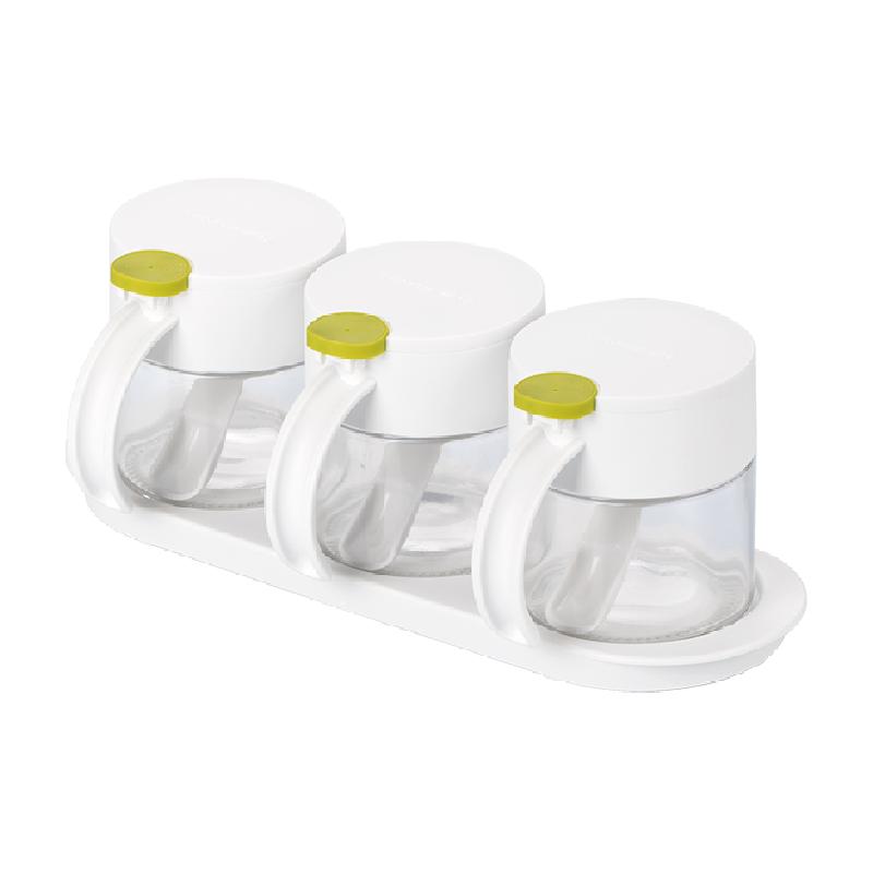 Camellia glass condiment bottle is flexible and labor-saving when opening the lid