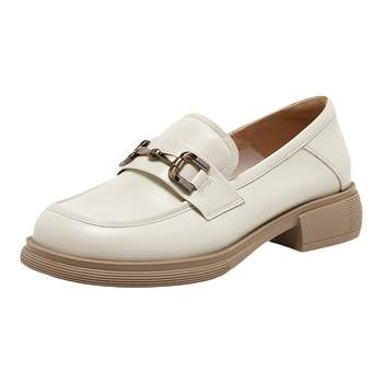 Best spring shopping mall new super soft sheepskin loafers small leather shoes women's deep mouth single shoes cb103aa4