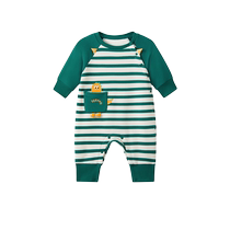 Yings baby clothes spring and autumn 2024 autumn newborn baby going out cute autumn and winter velvet jumpsuits