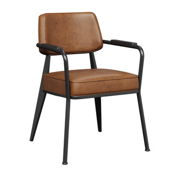 Industrial style dining chair retro cafe restaurant bar clear bar milk tea back chair office leisure iron table chair