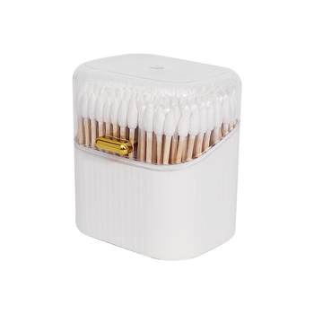 Cotton swab box with lid dustproof cotton storage box