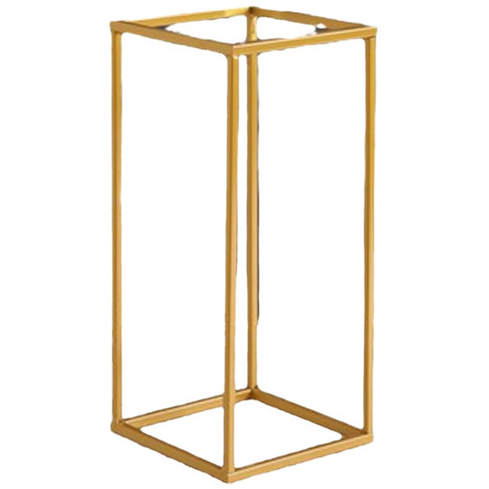 婚庆铁艺路引结婚道具花球架子金色方框花柱婚礼布置装饰摆件花架