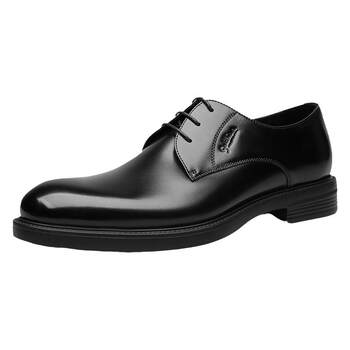Goldlion's new style genuine leather lace-up fashionable business leather shoes