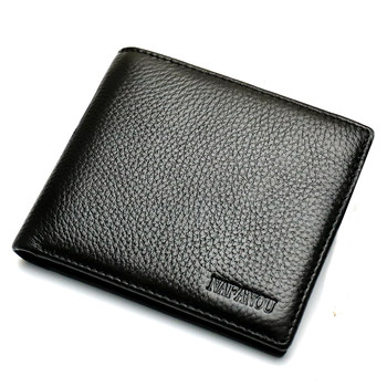 Nafanou men's business top layer cowhide wallet